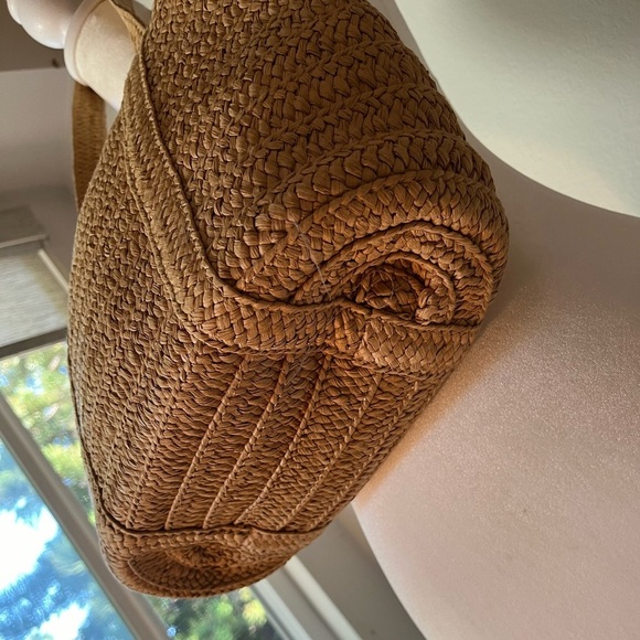 Draper James Tan Woven Tote Bag - Picture 2 of 11